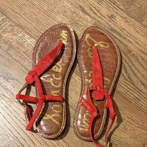 Red Sandals